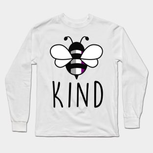 Be Kind Asexual Bee Gay Pride LGBT Rainbow Gift Long Sleeve T-Shirt